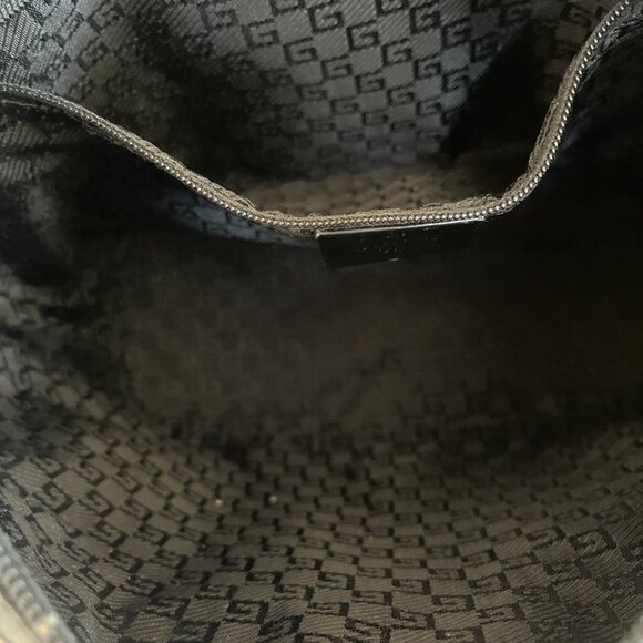 GUCCI Vintage Hard Structured Canva and Leather Shoulder Bag - Picture 7 of 15